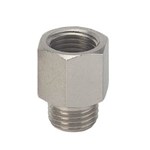 Threaded fitting - Reducer taper - Nickel-plated brass - R1/4" M - G3/8" F - 60 bar