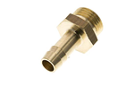 Fluted fitting - Threaded nozzle - Yellow brass - 3/8" M - Ø9mm - Max pressure: 16 bar