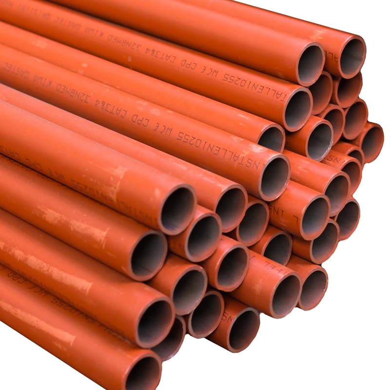 Tube acier soudé médium grenaillé prépeint Ø 1" (33,7x3,25)  EN10255