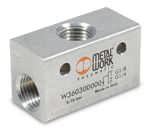 Sélecteur de circuit - Aluminium - 1/4" FFF - 2 à 10 bar