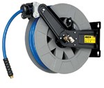 Pneumatic hose reel - tube Ø: 10mm - 18m - SAE100R6 - Max: 20 bar - Out: G1/2"F - For air and water