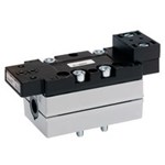Distributeur à tiroir ISO 5599-1 taille 1 AVENTICS Série 581 - 5/2 bistable - Cde électropneumatique