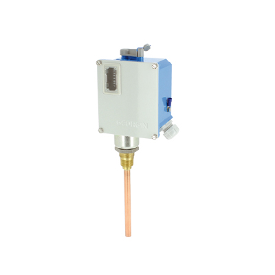 Direct bulb thermostat IP66 - Zamak - 1/2" M - Ø14x120 mm - (+)45°C to (+)120°C