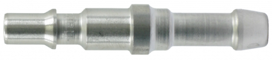 STAUBLI quick-release nipple - Fluted for rubber hose ins. Ø 6mm - Size 08 - Stainless Steel - 16bar