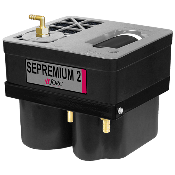 Séparateur huile/eau SEPREMIUM 2 - capacité d'huile 2 litres - Qmax compresseur 2 m³/min