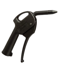Black STAUBLI blow gun - Out: 1,5 mm - connexion Ø: G1/4"F - Plastic- Max: 10 bar