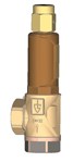 Soupape de sécurité en bronze GOETZE Série 851 - échappement canalisé - G1"F - tarage 6,0 bar