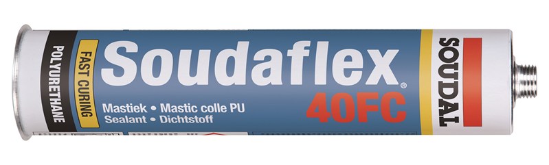 Mastic PU Soudal Soudaflex 40FC - gris - 310ml. ( 12 pièces)