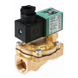 ASCO Solenoid valve Serie 238 - Brass body - NBR - 2/2 - NC - G3/8'' - 24/50-60