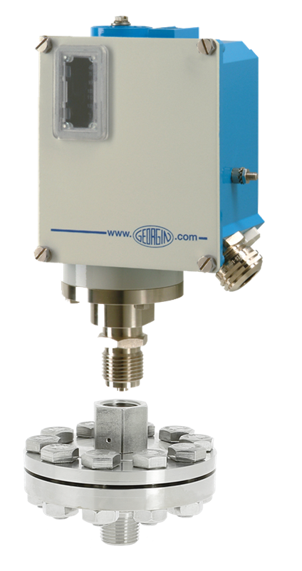 Pressostat relatif Type FP6 - 1/2"M en inox - échelle 0,5 à 10 bar - avec séparateur inox