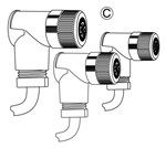 Kit connecteurs électrique pour positionneur Gemü 1436 et 3030