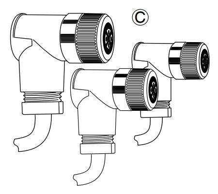 Electrical connector kit for Gemü 1436 and 3030 positioner