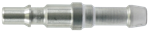 STAUBLI quick-release nipple - Fluted for rubber hose ins. Ø10mm - Size 06 - Stainless Steel - 16bar