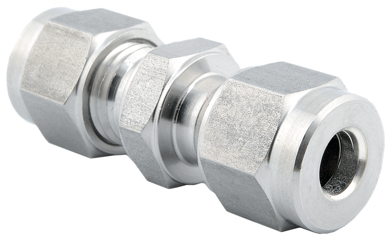 Raccord à double bague de comp. pour tubes inox - Union double égal Type SU - Inox - Ø12mm - +455°C
