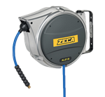 Pneumatic hose reel - tube Ø: 8mm - 9m - PU - Max: 15 bar - Out: G1/4"M - For air and water