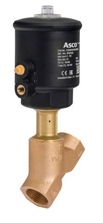 Vanne à soupape à siège incliné - Bronze - PTFE - G1"1/4 FF - PN12/10 - 2/2 - 184°C - 4 à 10 bar