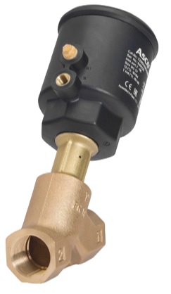 Globe valve - Angle Bronze body - PTFE - G1" FF - PN16 - 2/2 - 184°C - 4,5 to 10 bar