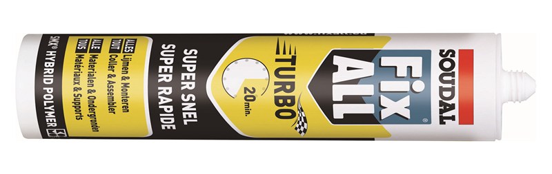 Colle-mastic Soudal FIX-ALL Turbo - noir - 290ml. ( 12pc.)*