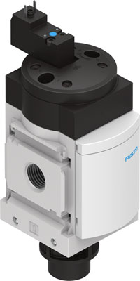 Vanne d'isolement FESTO Série MS - G1/2" - 18 bar - Q 1->2 : 7000 l/min - Q 2->3 : 5500 l/min