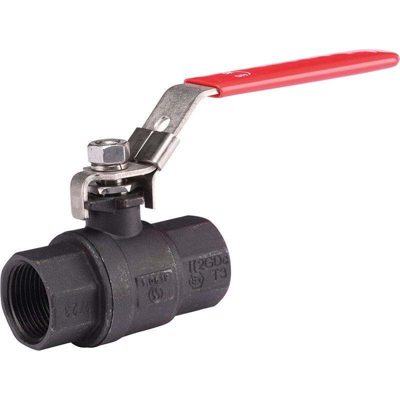 Vanne à sphère en acier - 2/2 - G1/2" FF - PN63 - 180°C