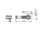 Capteur inductif sans contact - IP67 - M12