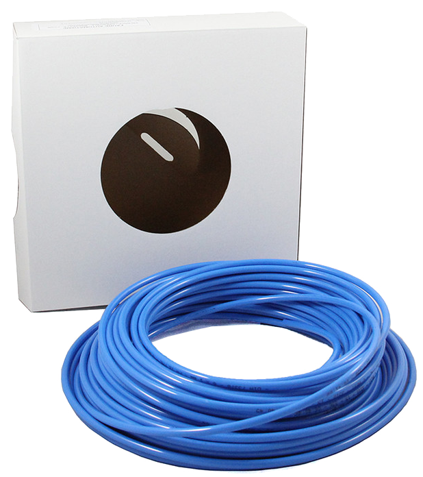 Tube pneumatique calibré en bobine - Polyamide - 12x10 mm - Bleu - 25 m - P. max: 12 bar