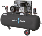 Piston Compressor - 330 l/min - 200 l - 10 bar - 2 cylinders - 1 stage - 2,2 kW - 400 VAC TRI