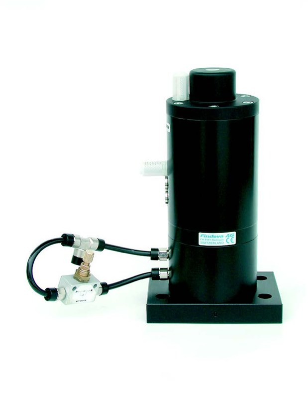 FINDEVA Pneumatic knocker - Anodised aluminium - Ø6mm - 10 impacts/min - 10 to 40 Nm - 1,1l/impact