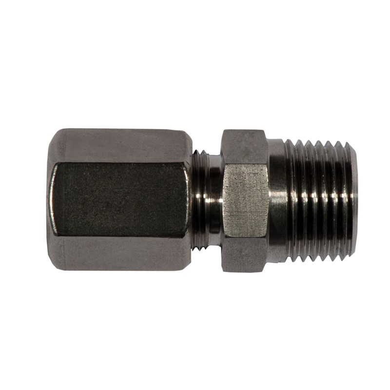Ring compression fitting - Stud - Stainless Steel - R1/8" M - Ø8X6 mm - 250 bar