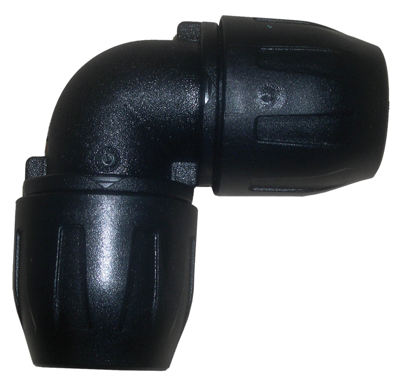 90° elbow union fitting - PA - Tube ext. Ø : 40mm - 16bar - 65°C