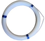 Tube pneumatique calibré en bobine - PTFE - 10x8 mm - Naturel - 50 m - P. max: 9 bar