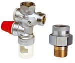 Groupe de sécurité  Ø 3/4" + siphon pour chauffe-eau