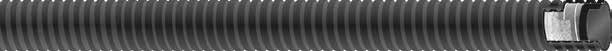 Hose ASPIVRAC S - NR - 100x116 mm - Black - Max pressure: 1,5 bar - Bursting pressure : 4,5 bar