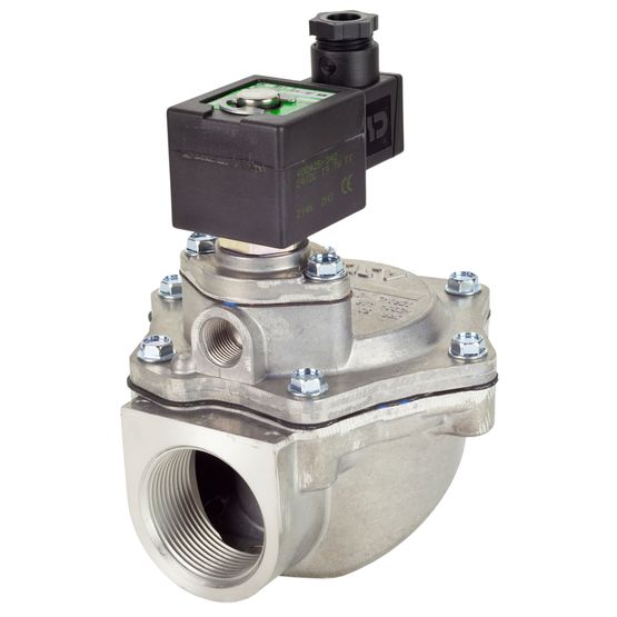 Vanne de décolm. à cde électropneu. à membrane ASCO Série 353 - 2/2 - Alu - NBR - G1''1/2 - 24/DC