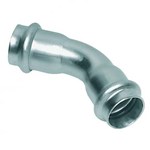 Coude FF 45° pressfitting inox  Ø 35