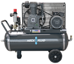 Piston Compressor - 321 l/min - 100 l - 10 bar - 2 cylinders - 1 stage - 1,5 kW - 230 VAC mono