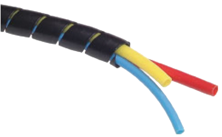 Protection sheath - Spiral - 40x34,5mm - 25m - (-50°C à 100°C)