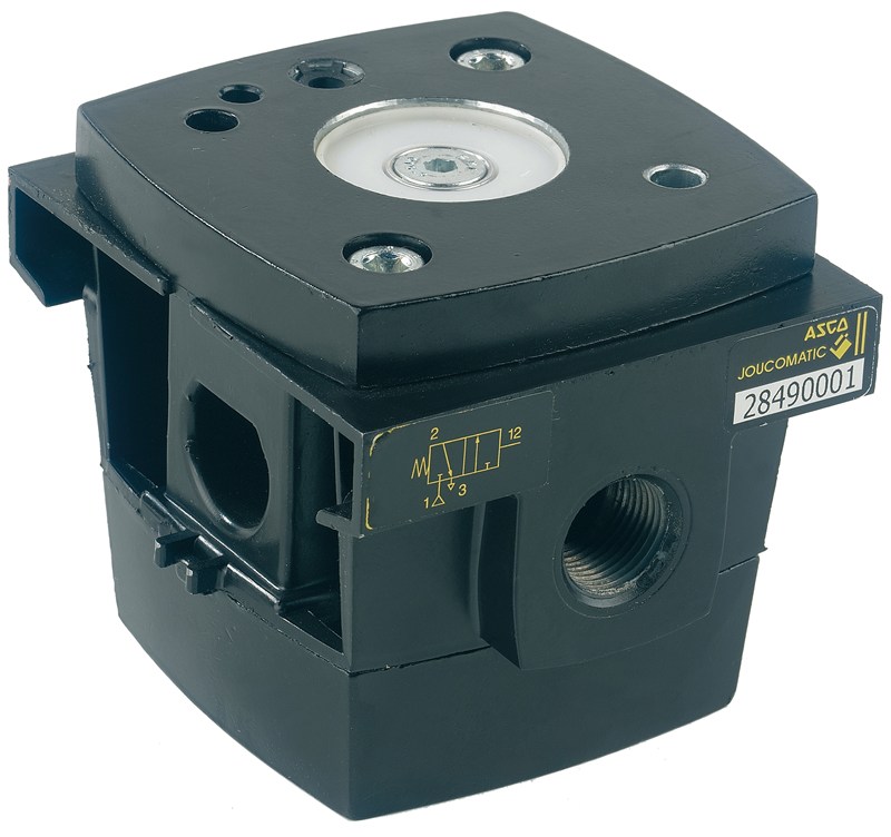 Distributeurs à clapet - 3/2 NO - G1/2" - Cde pneu./électropneu. - Rap. Res. - Av. Joints