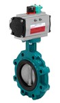 Butterfly valve - GGG40/Stain.Steel/EPDM - DN50 - LUG GN16/PN16 - Pneumatic single acting NO - 120°C