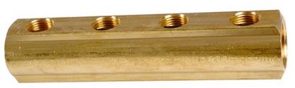 Collecteur laiton à 3 sorties  Ø 1" x 1/2"