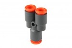 Push-in fitting - Y - Technopolymer - Union - Ø6 mm - 12 bar