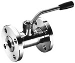 Vanne à sphère en acier inox 316L à commande manuelle TYPE 100150 - 2/2 - DN 20 - PN40