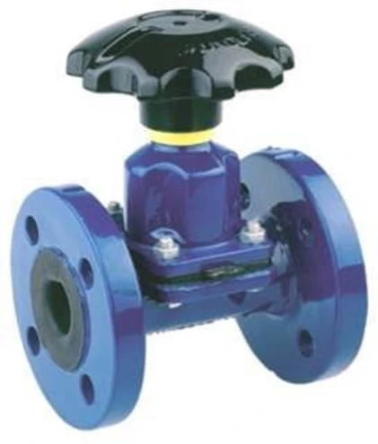 Diaphragm valve - GGG40 Cast iron - EPDM - A brides DN50 - (+)130°C - Manually operated