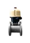 Ball valve - GGG40 Cast Iron body - PTFE - DN125 - Flanges GN16 - PN16 - 2/2 - 60°C