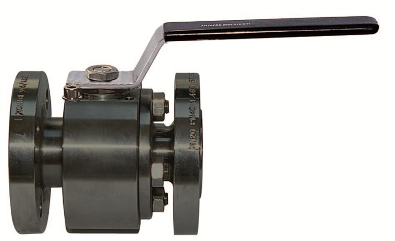 Ball valve - Steel body - PTFE - DN80 - Flanges GN40 - PN40 - 2/2 - Fire Safe - 180°C