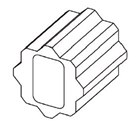 Adaptateur double carré vers axe plat de 22mm vers 14mm