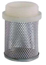 Crépine pour clapets anti-retour - Inox 304 L - G1''1/4 M - PN10 - 1000 µm - (+)90°C