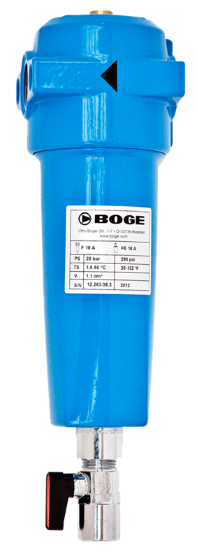 Activated carbon intake filter - G2" - Max pressure: 16 bar - Flow rate at 7 bar: 792 Nm³/h