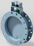 Vanne papillon Damper DN500 Pour des fumées et de l'air à haute température de type AMM701 Tempé…