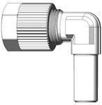 Raccords "Push on" pour tubes - Piquage droit conique - PVDF - Ø tubes : 10x8 mm - Ø bout: 10 mm